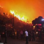 Há um antigo restaurante laranja do popular laranja: peru perto de ter mortes como temperatura européia em temperatura 43 ° C