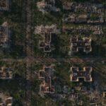 As imagens incríveis refletem que as imagens da cidade da Ucrânia são reduzidas a enrugar quando a Rússia retorna