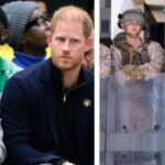 Um tumulto como um Trump arranhando com um minuto do Meghan Market e o príncipe Harry