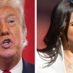 Donald Trump parece fazer um toque ungunny nas palavras no conteúdo