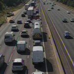 M6 M6 Tráfego ao vivo: um agente de viagens em um carro grande como ‘atraso no atraso