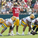 Descreva a sétima característica dos Packers para Packers: McManus Misses, Morgan para LT