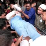 Ferido em um hospital após o jato iluminando a escola de Dhaka, mata pelo menos 20