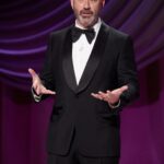 Jimmy Kimmel foi para protestar anti-Trump antes da noite para aparecer.